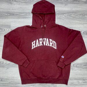 Harvard x Champion Pullover Hoodie Sweatshirt Size Large